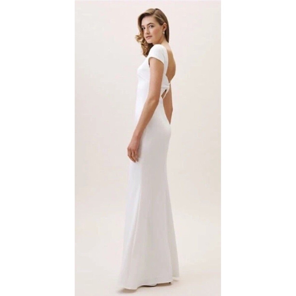 BHLDN Madison Maxi Dress Gown by Katie May Size 2 Ivory $280 - Picture 2 of 14